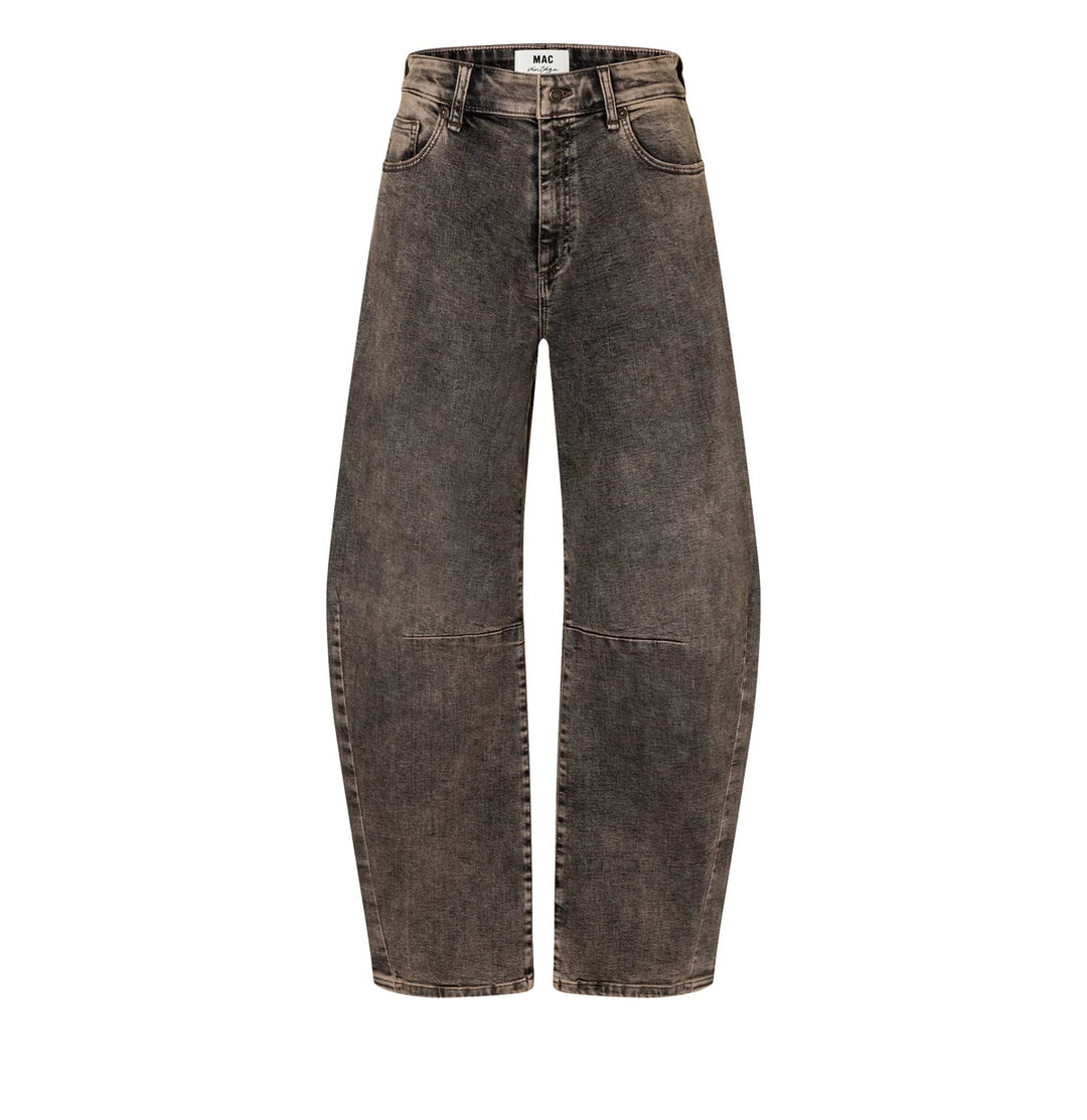 Mac Jeans Dakota Barrel Brown Crincle Wash Jeans