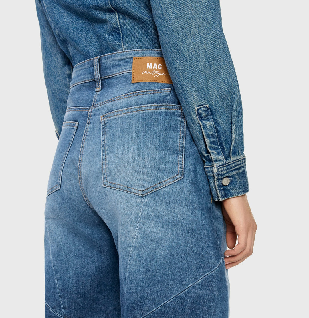 Mac Jeans Dakota Barrel Blue Used Wash Jeans