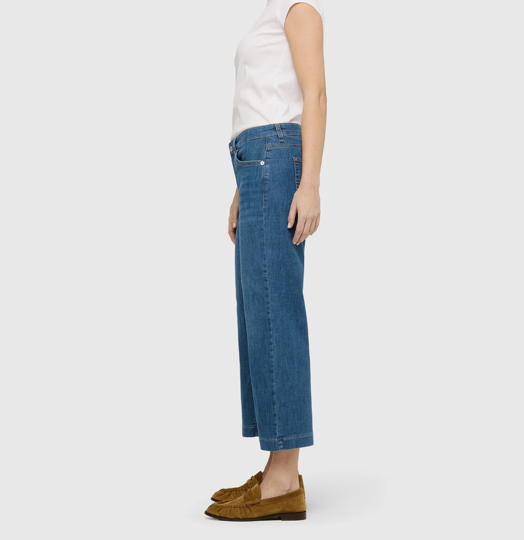 Mac Jeans Culotte Lightweight Basic Blue Stone Denim Jeans