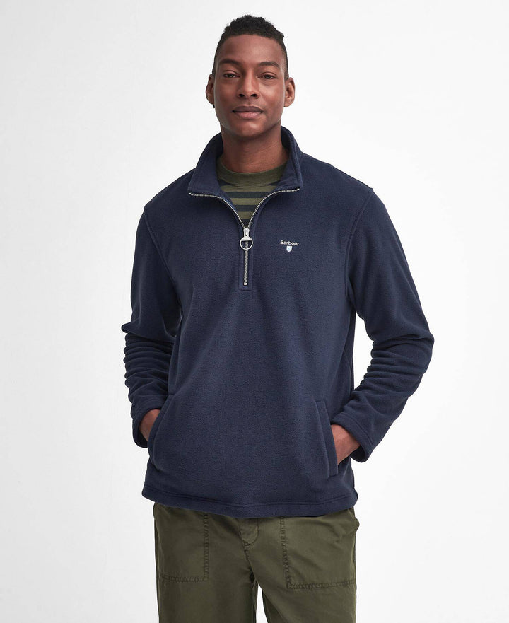 Barbour Essentials Half Zip Fleece, Navy