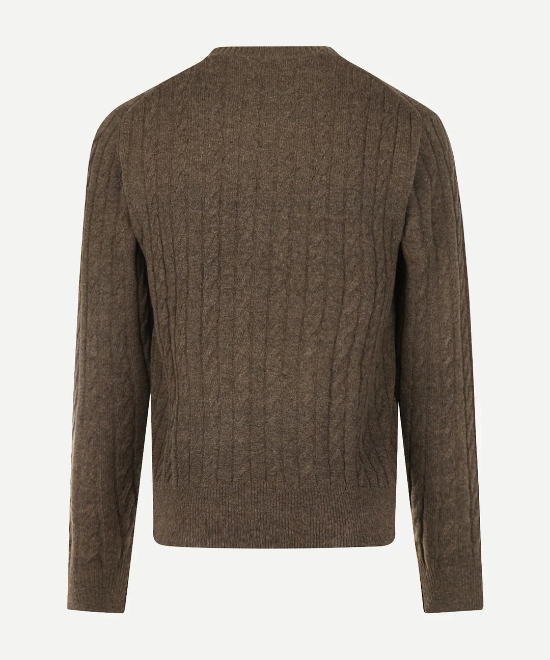 McGregor Lambswool Cable Knit Sweater, Brown