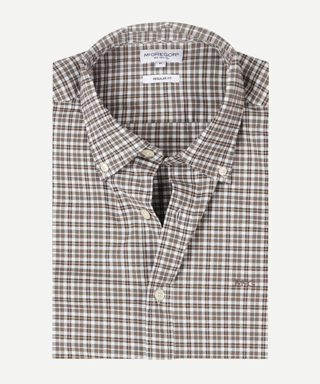 McGregor Button Down Stretch Oxford Shirt, Chocolate Brown
