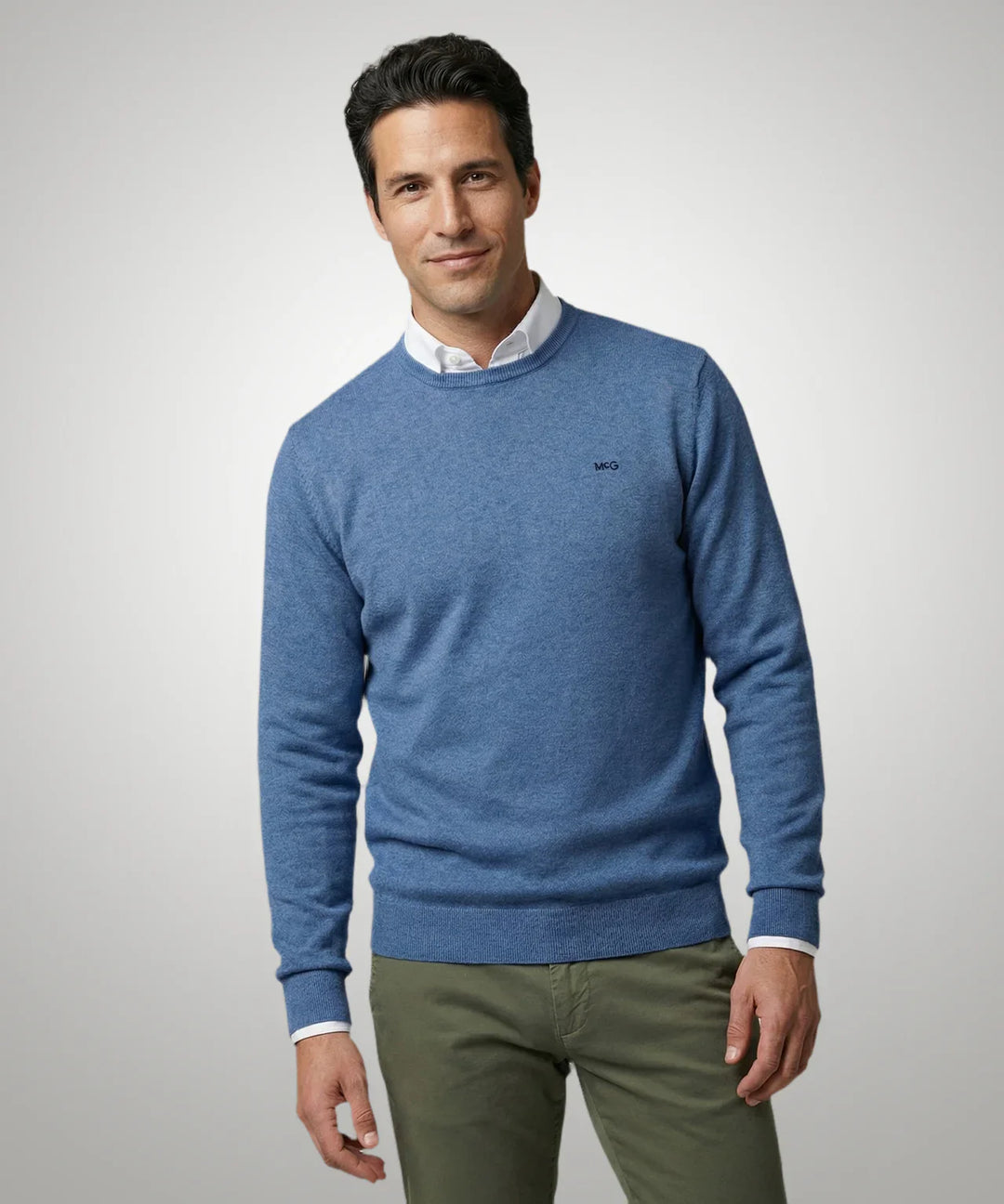 McGregor Vintage Blue Round Neck Sweater
