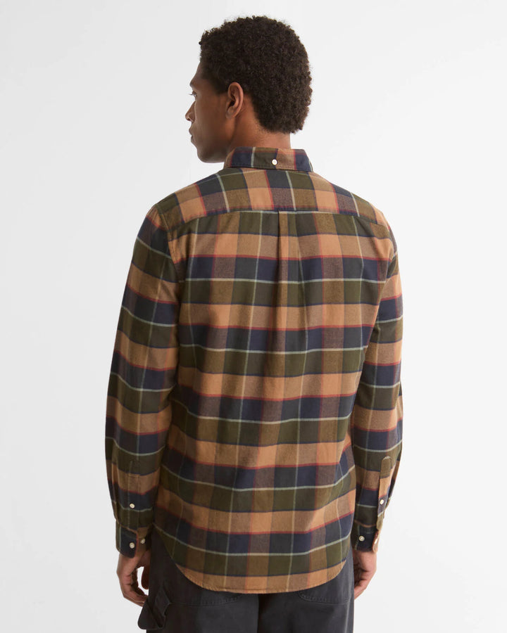 Barbour Valley Tailored Checked Shirt, Olive