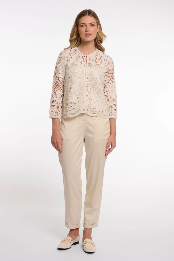 Rino & Pelle Meghan Birch 3/4 Sleeve Bolero Top