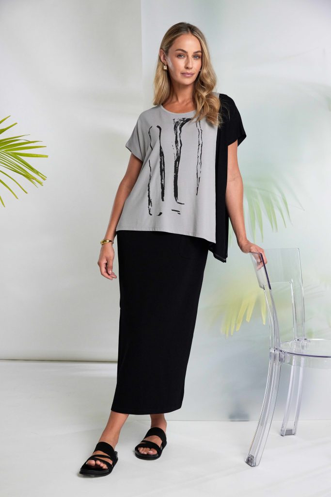 NAYA Black Basic Jersey Dress With Pocket Detail