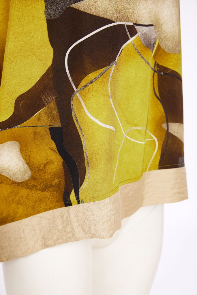 NAYA Oasis High Neck Square Shape Print Top