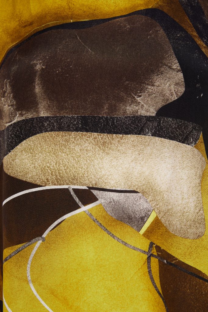 NAYA Oasis High Neck Square Shape Print Top