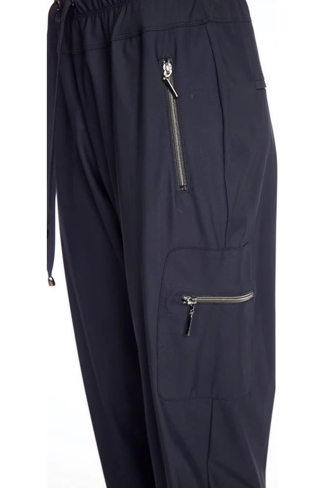 Naya Black Cuff Drawstring Trousers