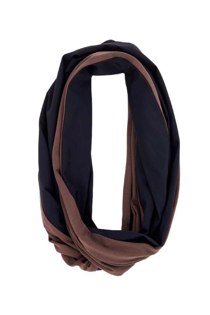 Naya Brown/Black Two Tone Neck Scarf