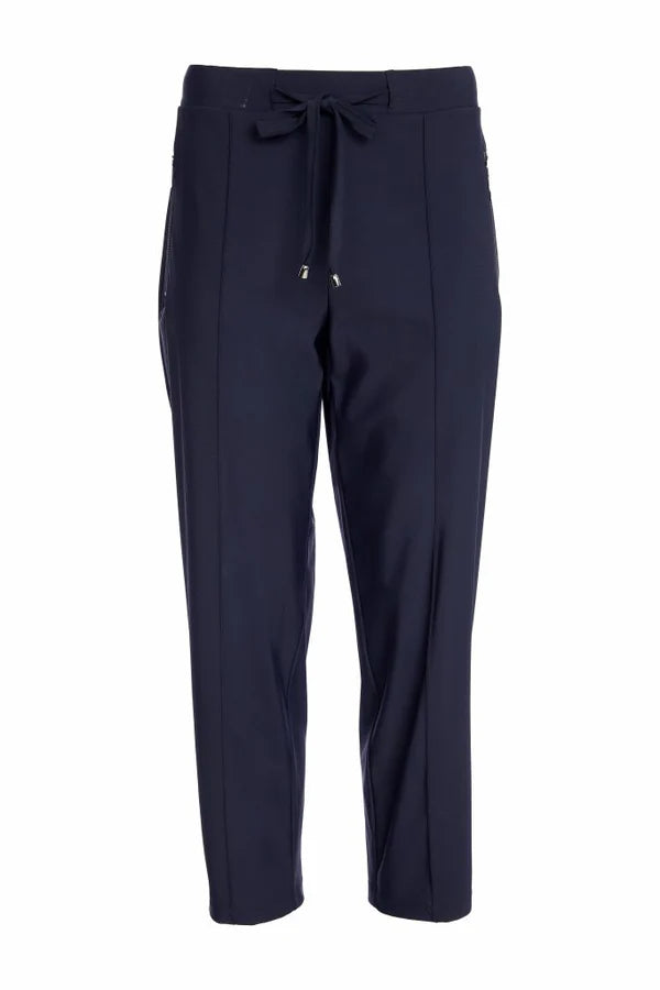 Naya Black Slim Leg Drawstring Waist Trousers