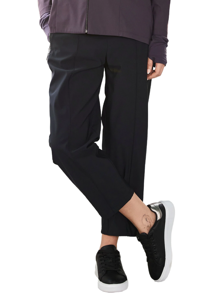 Naya Black Slim Leg Drawstring Waist Trousers