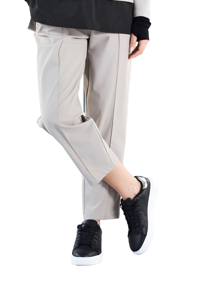 Naya Grey Slim Leg Drawstring Waist Trousers