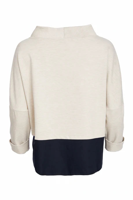 Naya Two Tone Neck Top
