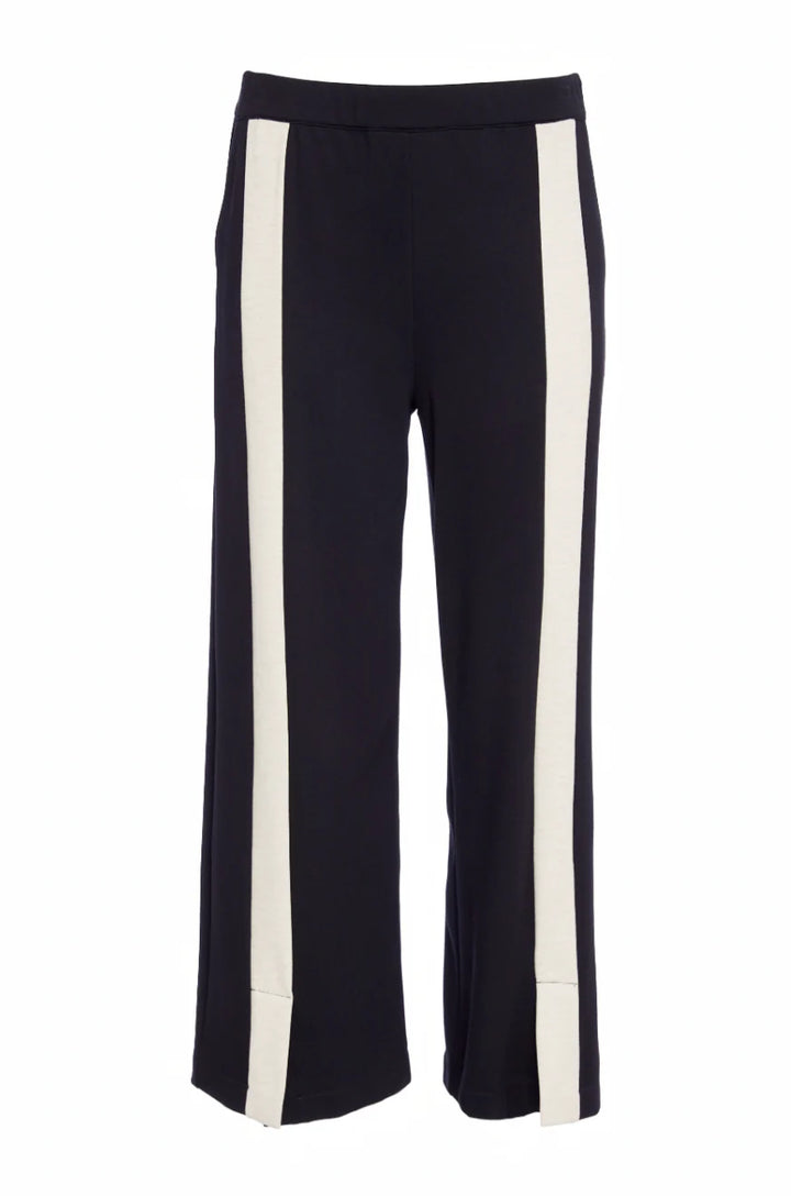 Naya Black Wide Leg Trouser with Contrast Panel