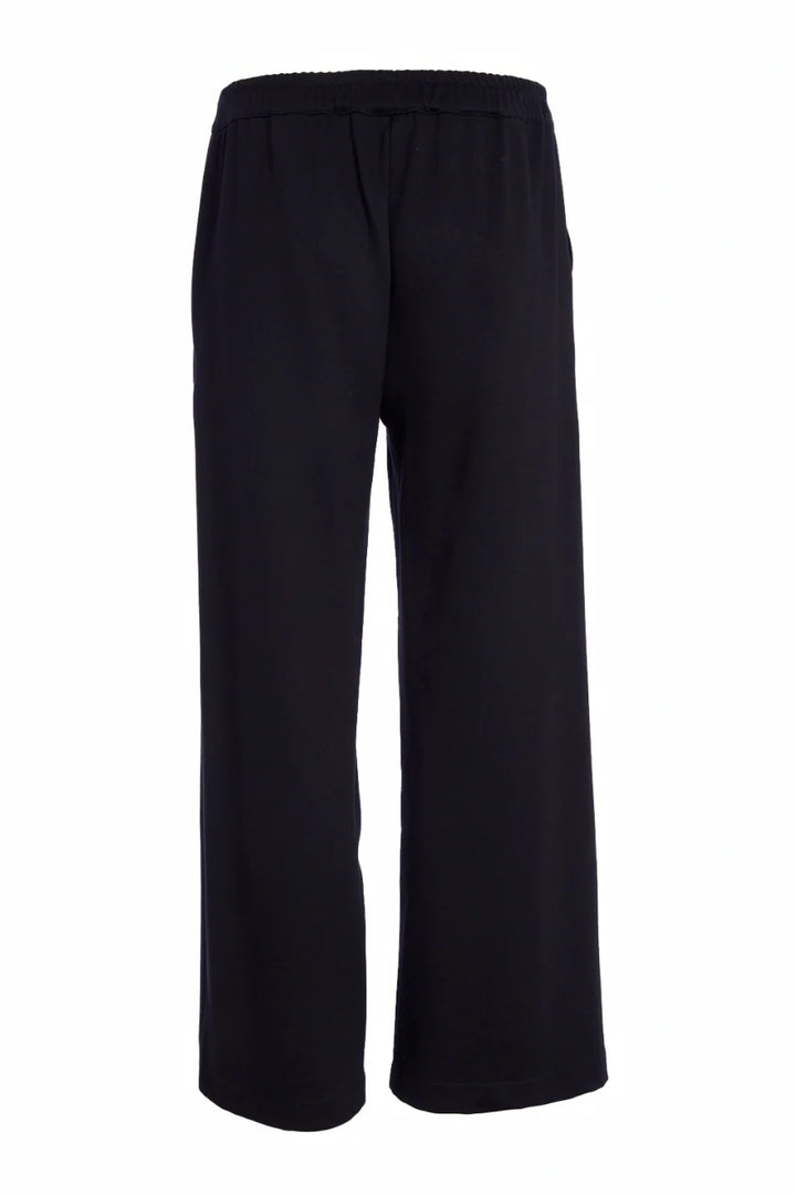 Naya Black Wide Leg Trouser with Contrast Panel