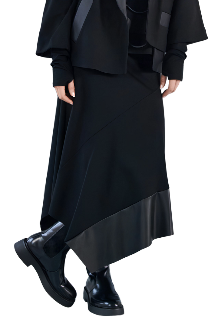Naya Black Asymmetric Hem Skirt