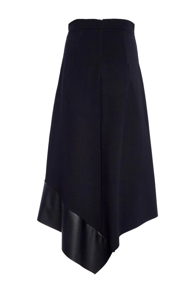 Naya Black Asymmetric Hem Skirt
