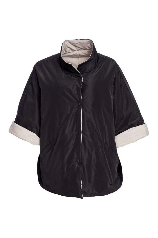 Naya Black & Beige High Neck Jacket