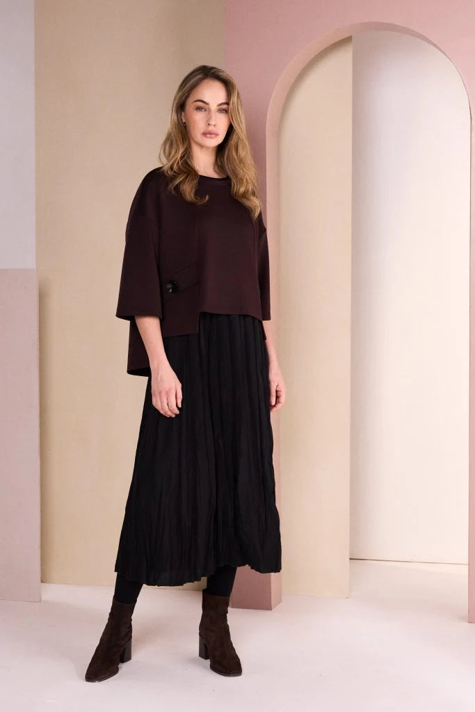 NAYA Two Piece Crushed Dress with Overtop