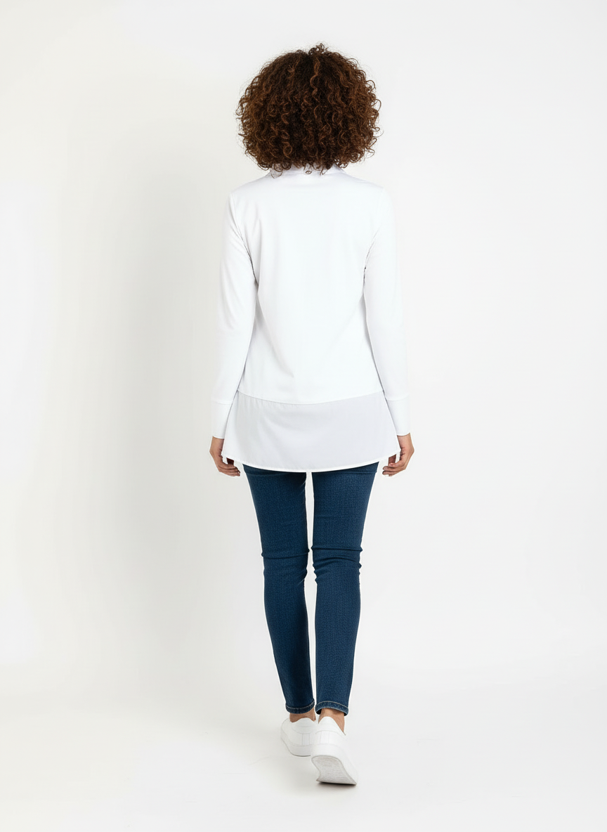 Decollage Peggy White Tunic Shirt