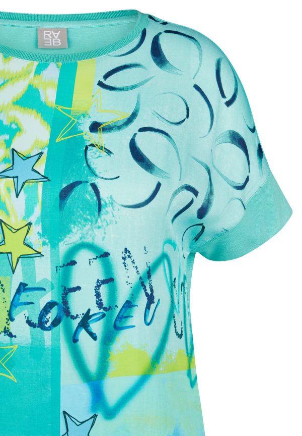 Rabe T-Shirt Flow Motion Smaragd