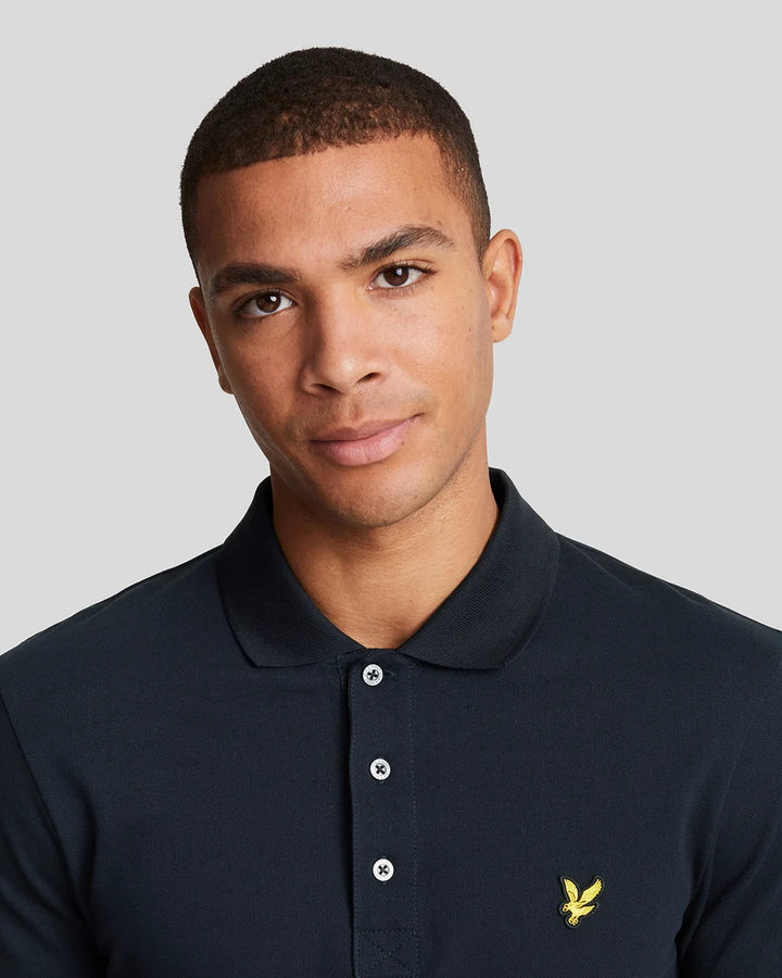 Lyle & Scott Cotton Polo Shirt, Dark Navy