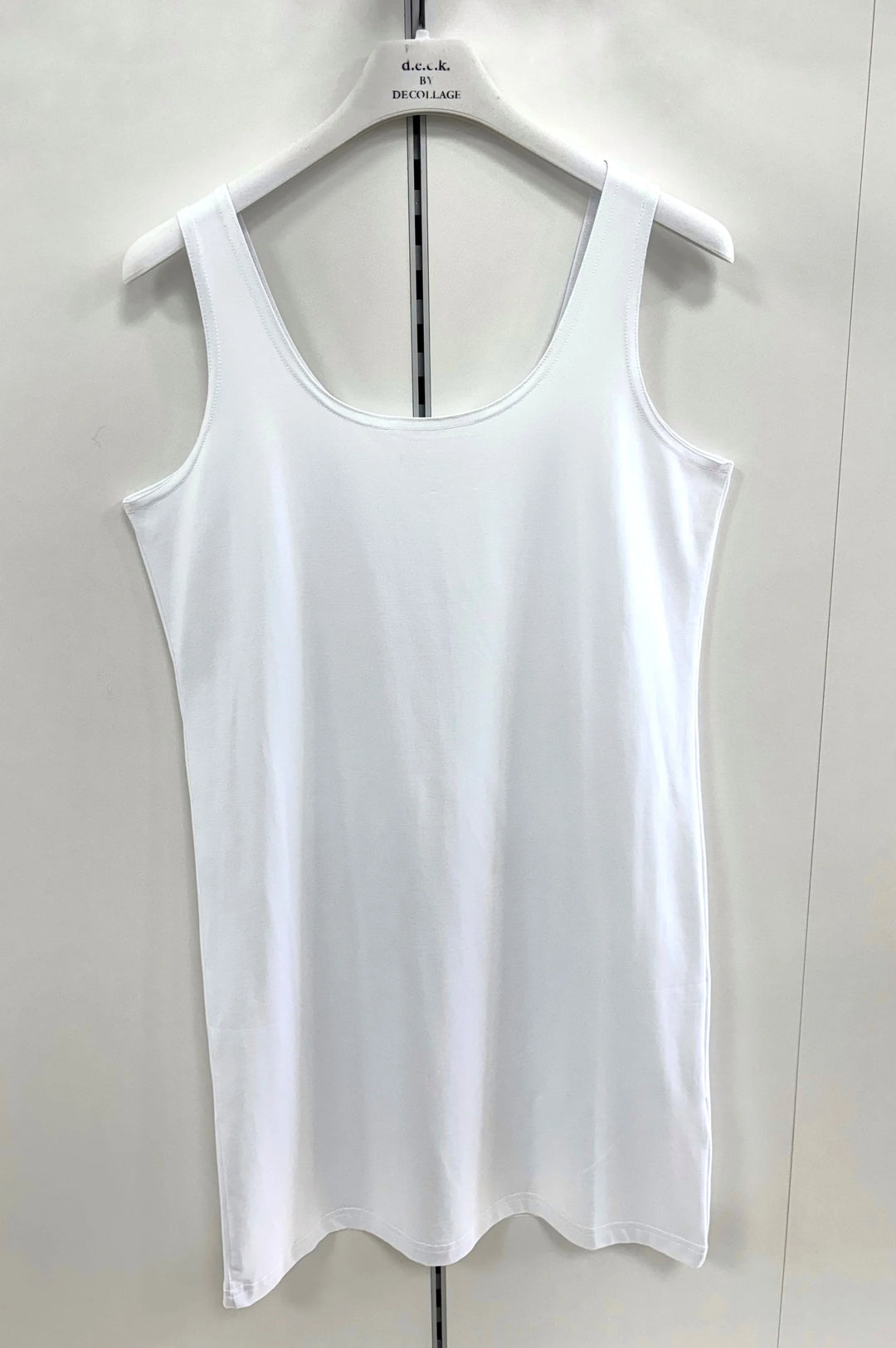 Decollage Sally White Long Vest