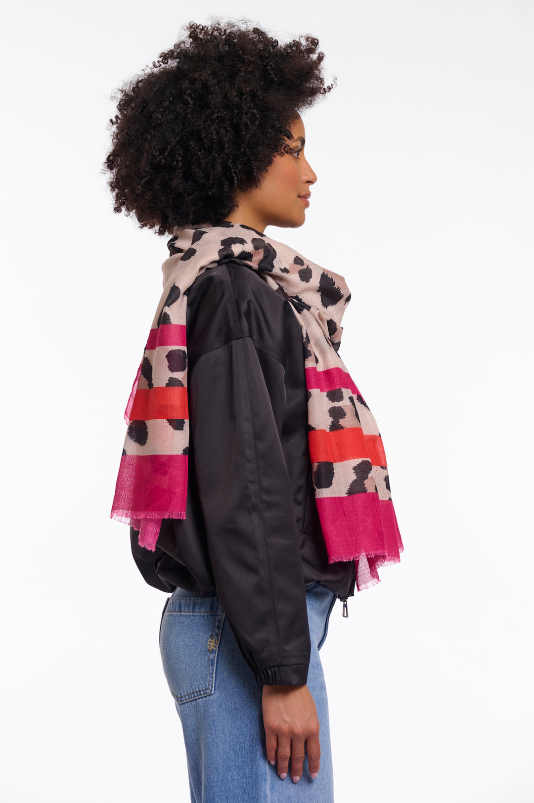 Rino & Pelle Sigrid Leopard Print Scarf