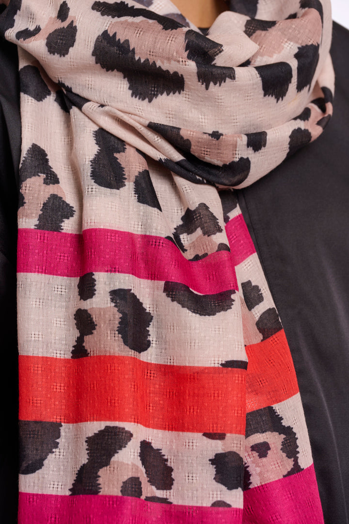 Rino & Pelle Sigrid Leopard Print Scarf