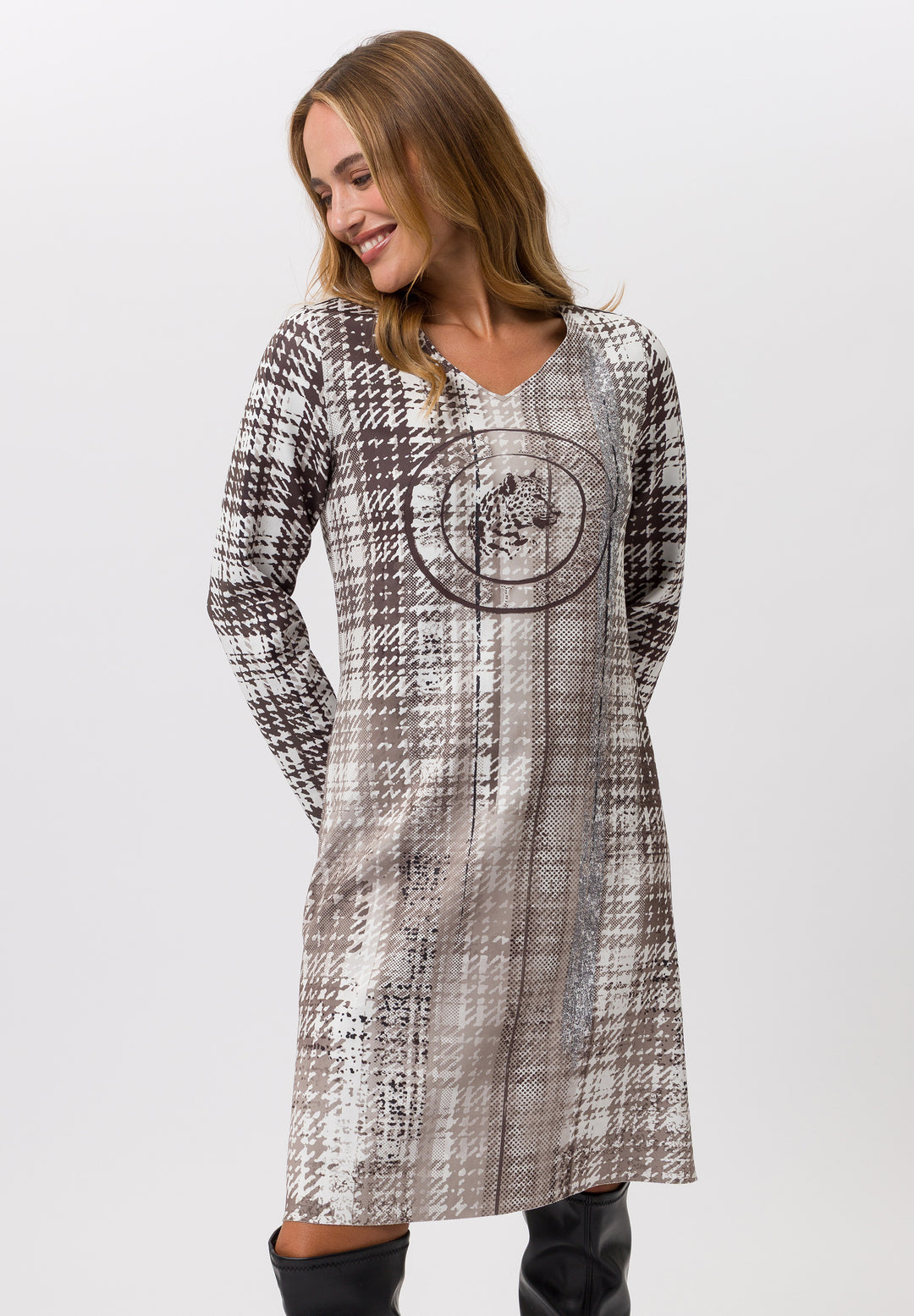 Tuzzi Full Sleeve Dress Runway Wild