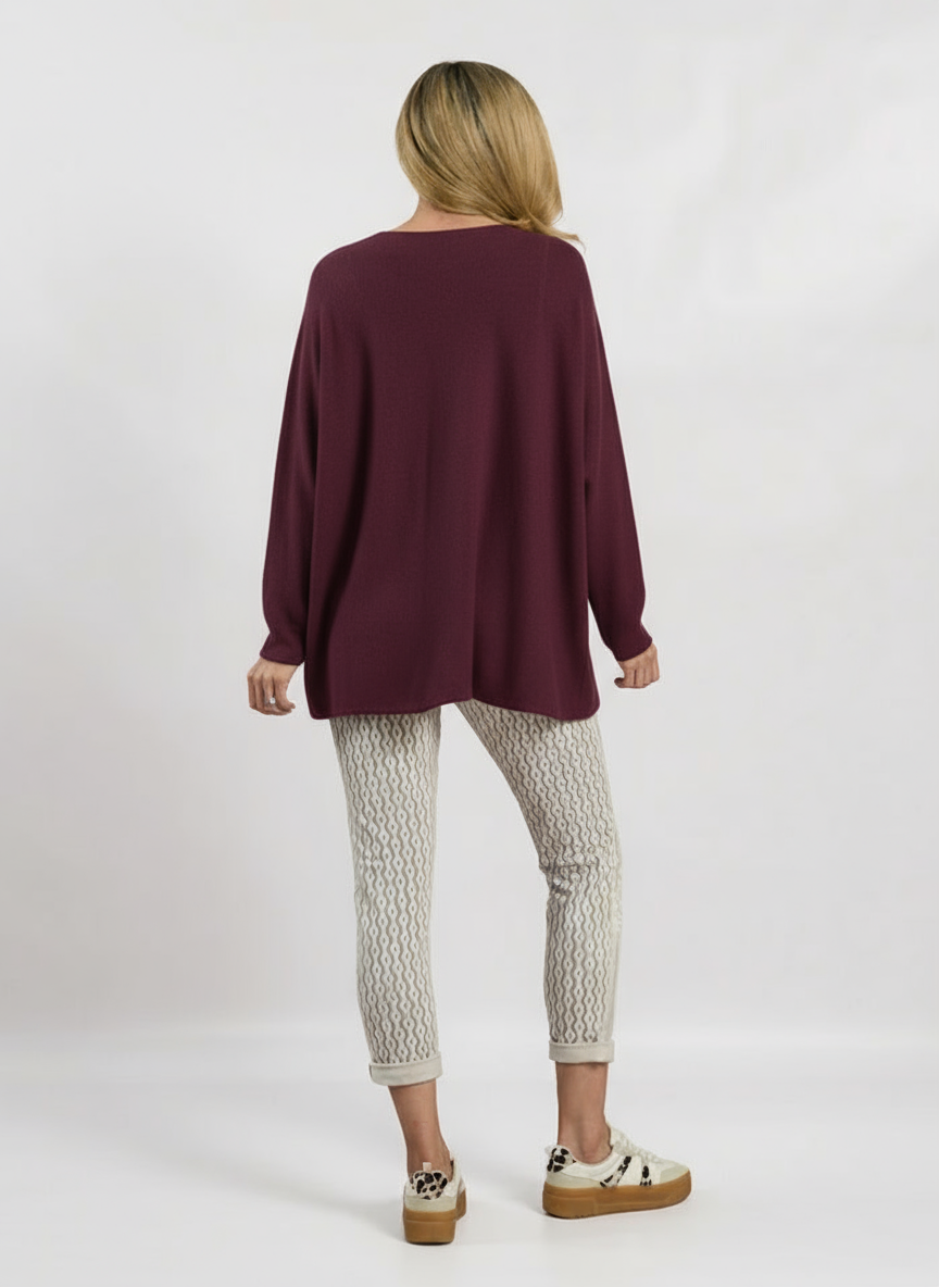 Decollage Mulberry Deck One Size Knit