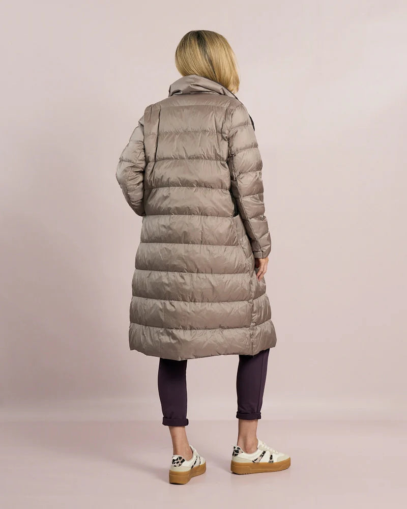 Decollage Taupe & Mulberry Deck Reversible Jacket