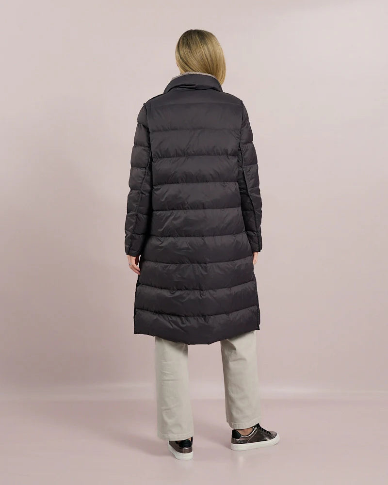 Decollage Taupe & Mulberry Deck Reversible Jacket