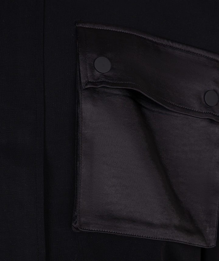 EsQualo Black Cardigan Bomber Modal