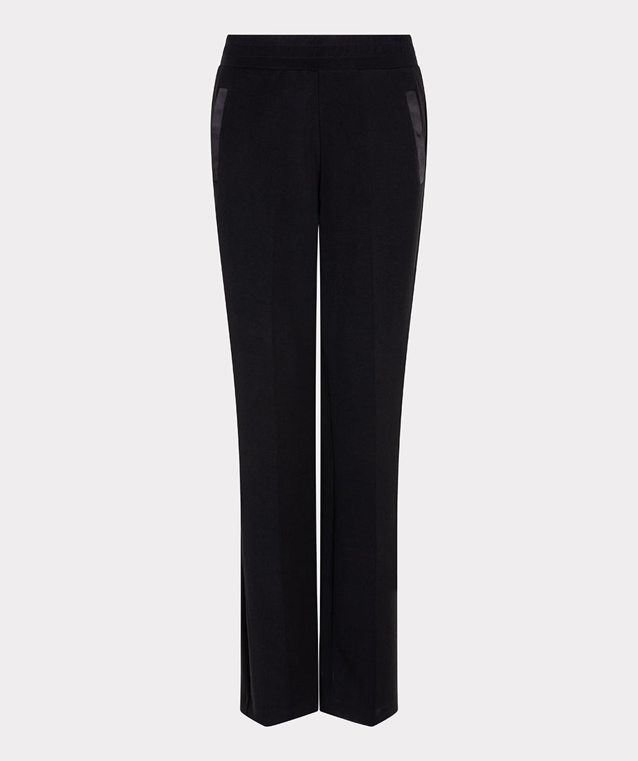 EsQualo Black Trousers Wide Modal