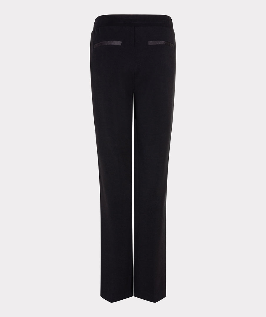EsQualo Black Trousers Wide Modal