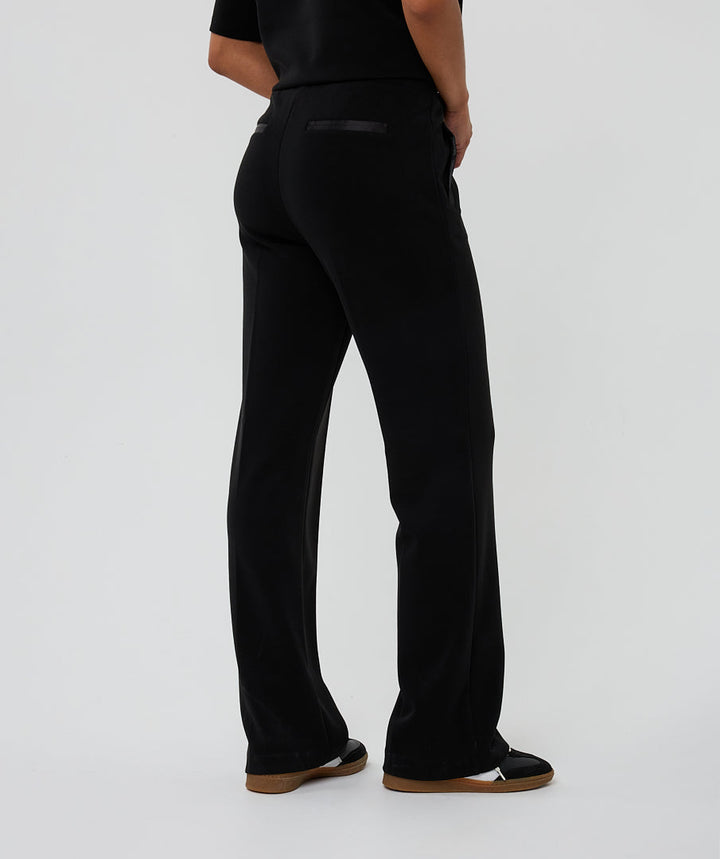 EsQualo Black Trousers Wide Modal