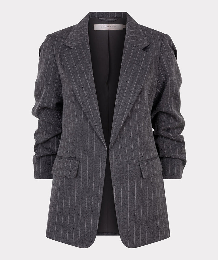 EsQualo Dark Grey Blazer Stripe with Studs