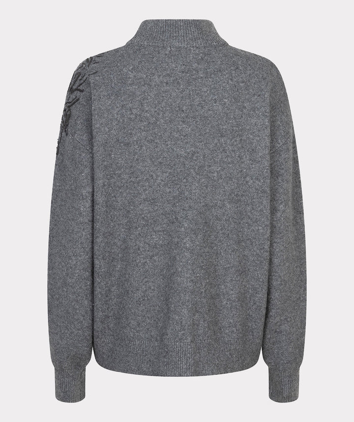 EsQualo Dark Grey Sequin Sweater
