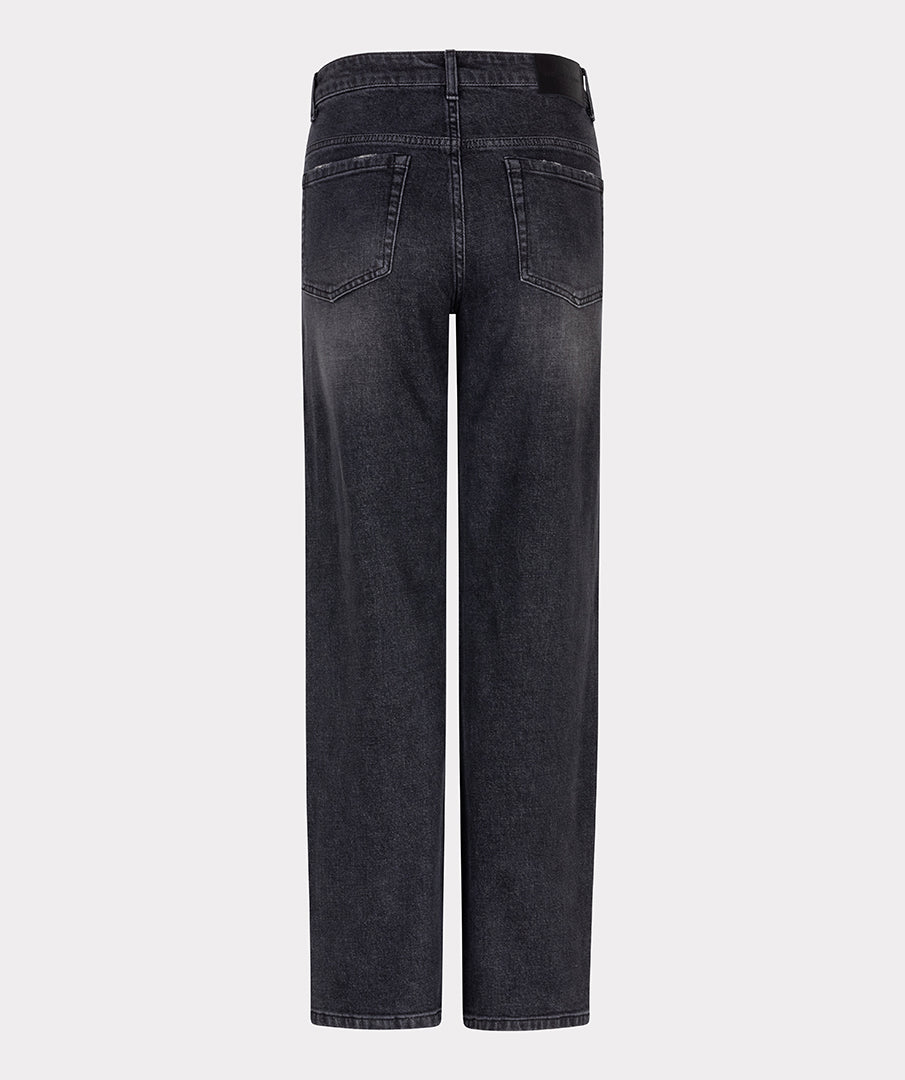 EsQualo Dark Grey Straight Fit Jeans