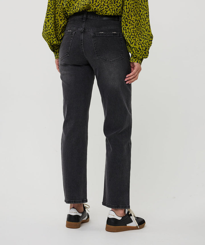 EsQualo Dark Grey Straight Fit Jeans