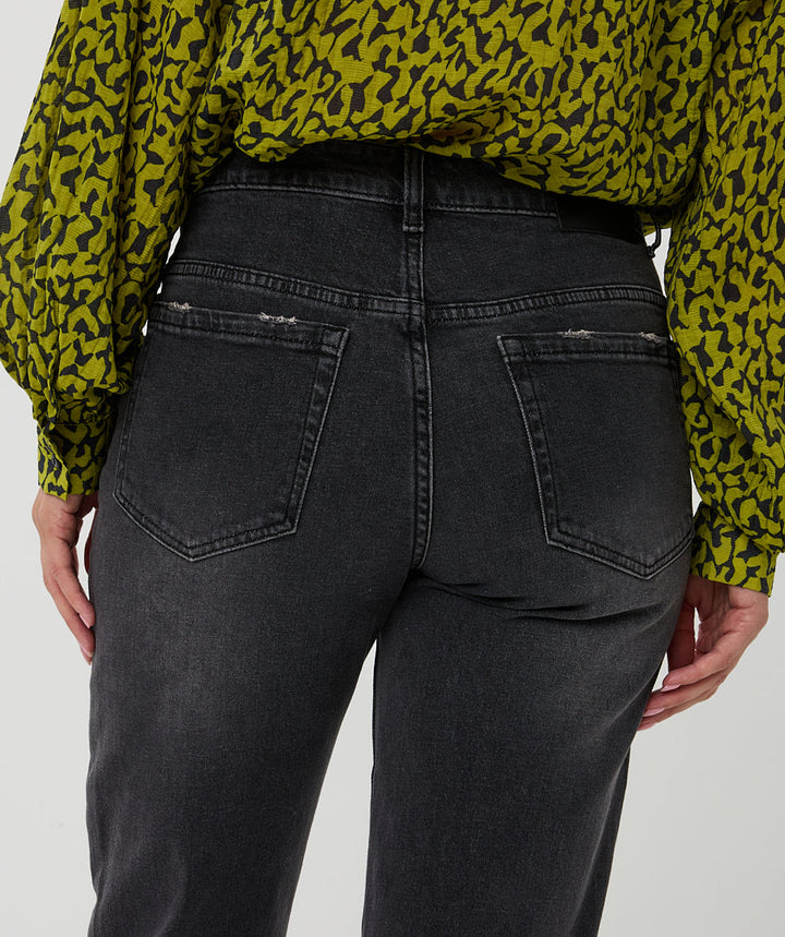EsQualo Dark Grey Straight Fit Jeans