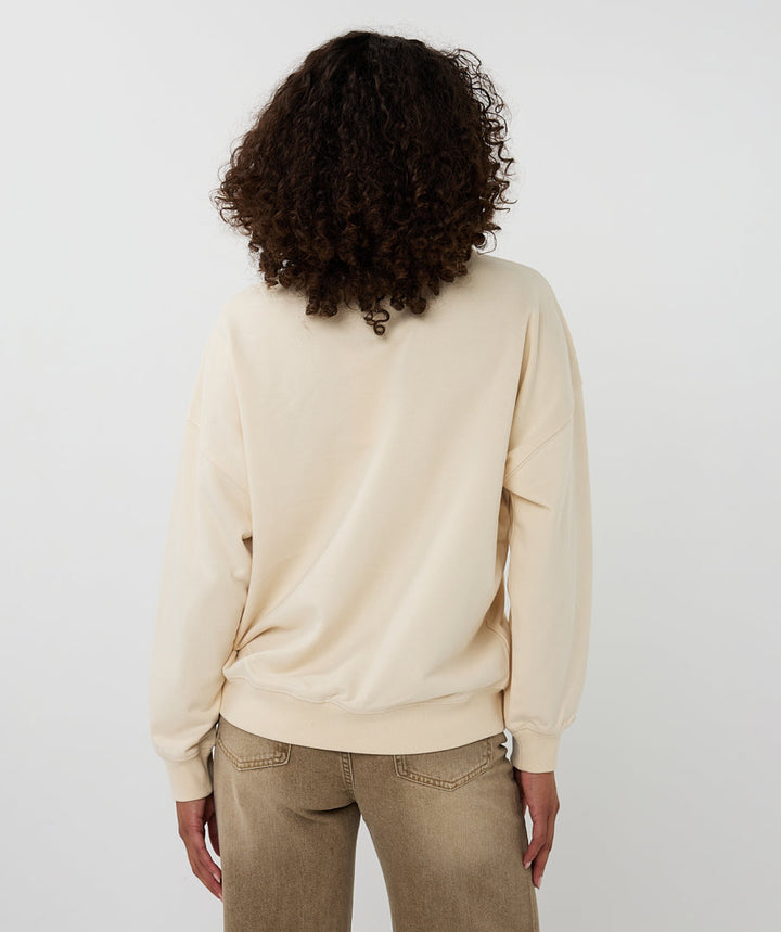 EsQualo Ecru Embossed Sweater
