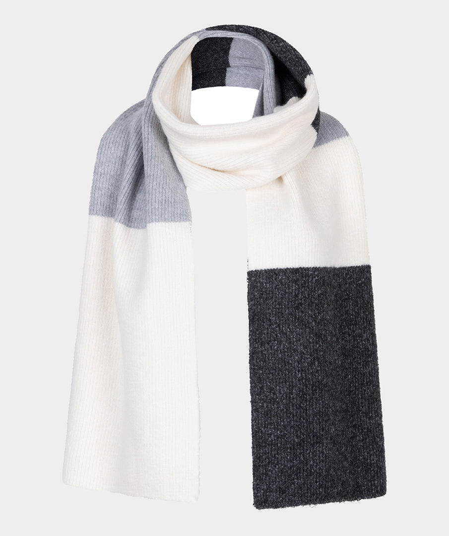 EsQualo Grey Blocks Scarf