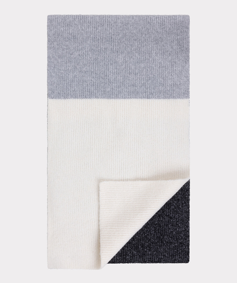 EsQualo Grey Blocks Scarf