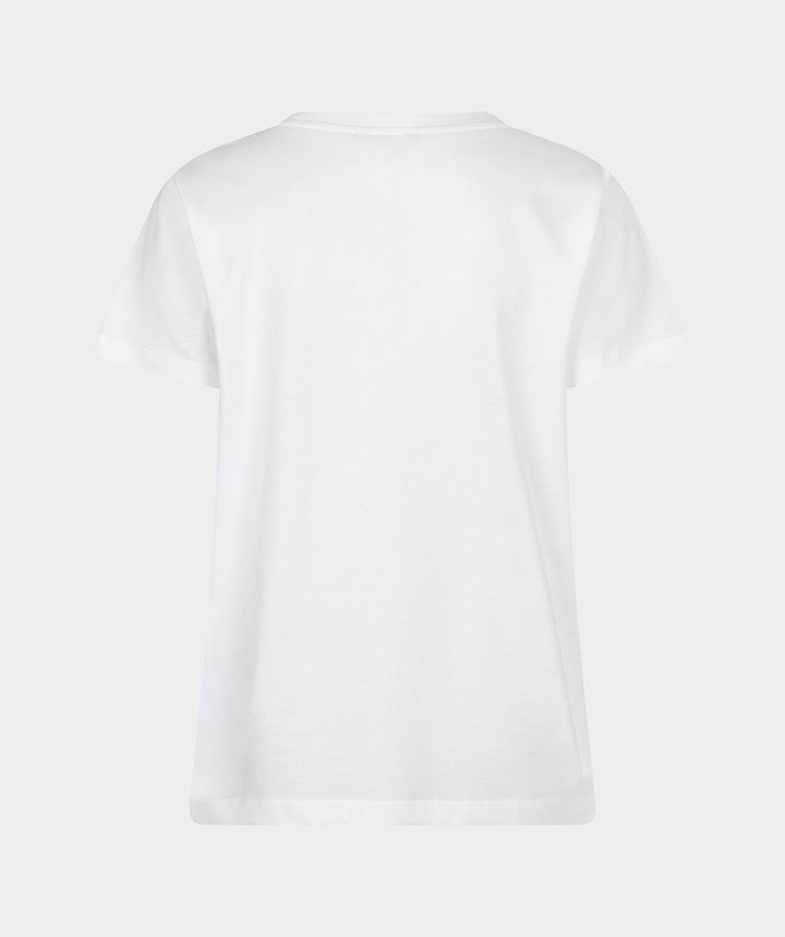 EsQualo Off White Curly Print Top