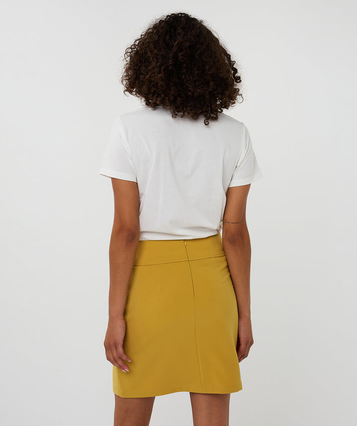 EsQualo Off White Curly Print Top