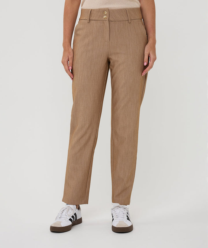 EsQualo Sand Chino Stretch Trousers