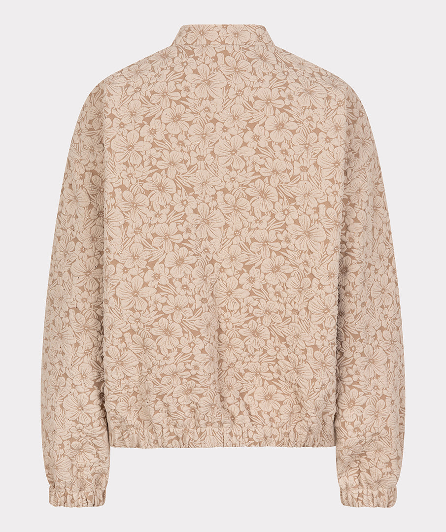 EsQualo Sand Flower Bomber Jacket